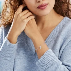 Bracelet Fabia Argent Blanc