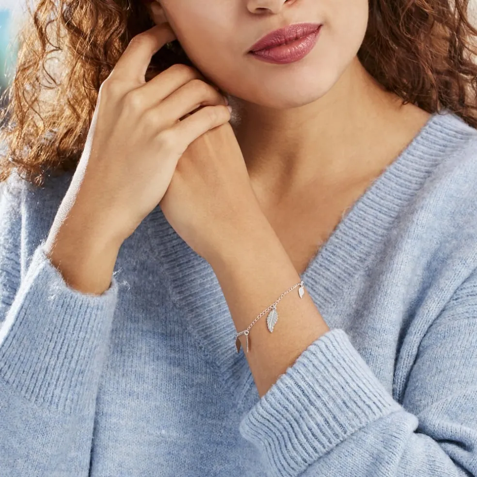 Bracelet Fabia Argent Blanc