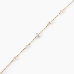 Bracelet Falling Star Or Jaune Oxyde De Zirconium