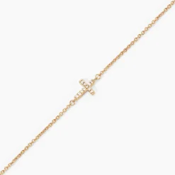 Bracelet Fatos Plaqué Or Jaune Oxyde De Zirconium