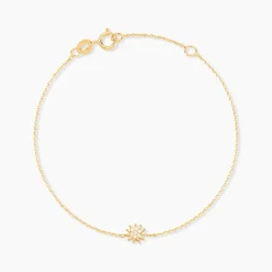 Bracelet Fenton Or Jaune Oxyde De Zirconium