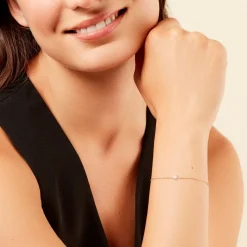 Bracelet Fenton Or Jaune Oxyde De Zirconium