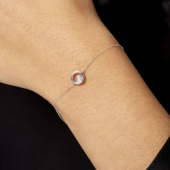 Bracelet Fidelia Or Blanc Diamant