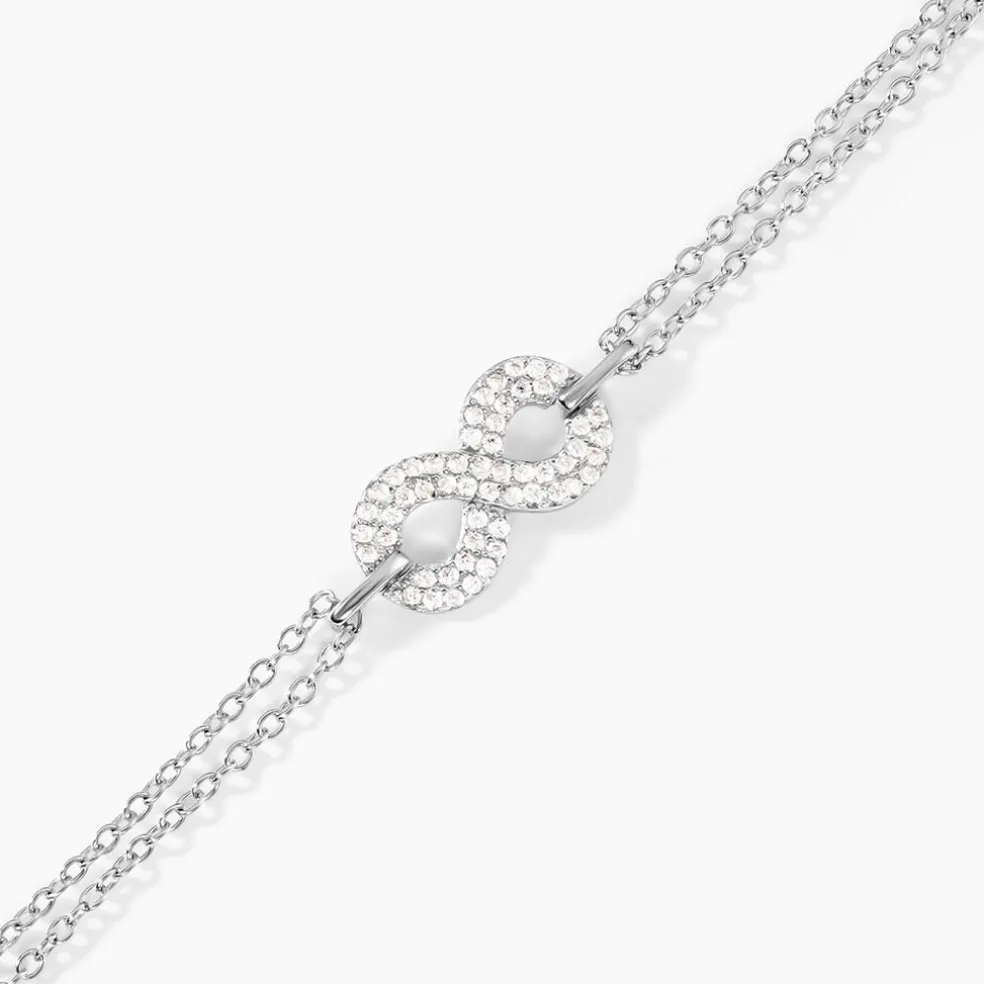 Bracelet Fily Argent Blanc Oxyde De Zirconium