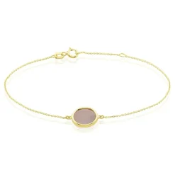 Bracelet Florica Or Jaune Calcédoine