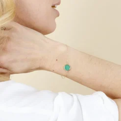 Bracelet Florica Or Jaune Malachite
