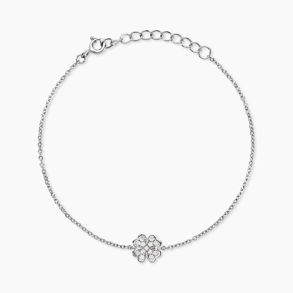Bracelet Fortunata Argent Blanc Oxyde De Zirconium