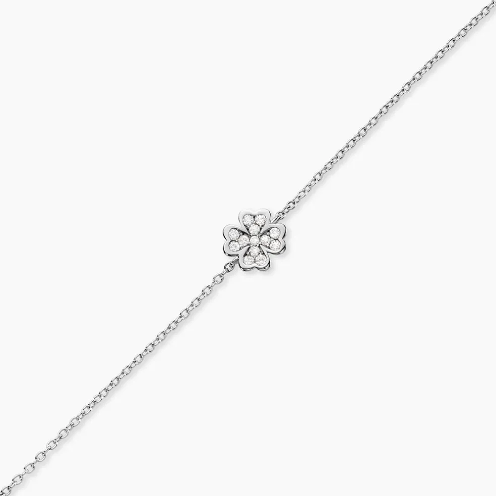 Bracelet Fortunata Argent Blanc Oxyde De Zirconium