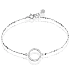 Bracelet Francesca Argent Blanc Oxyde De Zirconium