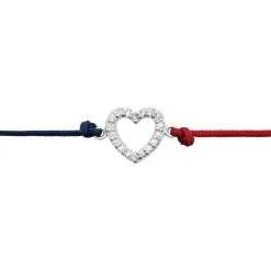 Bracelet French Twist Argent Blanc Oxyde De Zirconium