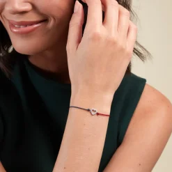 Bracelet French Twist Argent Blanc Oxyde De Zirconium