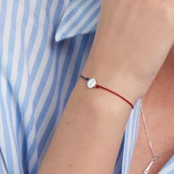 Bracelet French Twist Argent Blanc