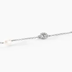 Bracelet Gaetane Argent Blanc Perle De Culture Oxyde De Zirconium