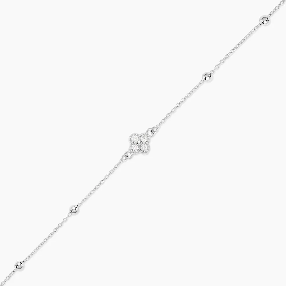 Bracelet Germaine Argent Blanc Oxyde De Zirconium