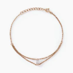 Bracelet Giulette Argent Rose Oxyde De Zirconium