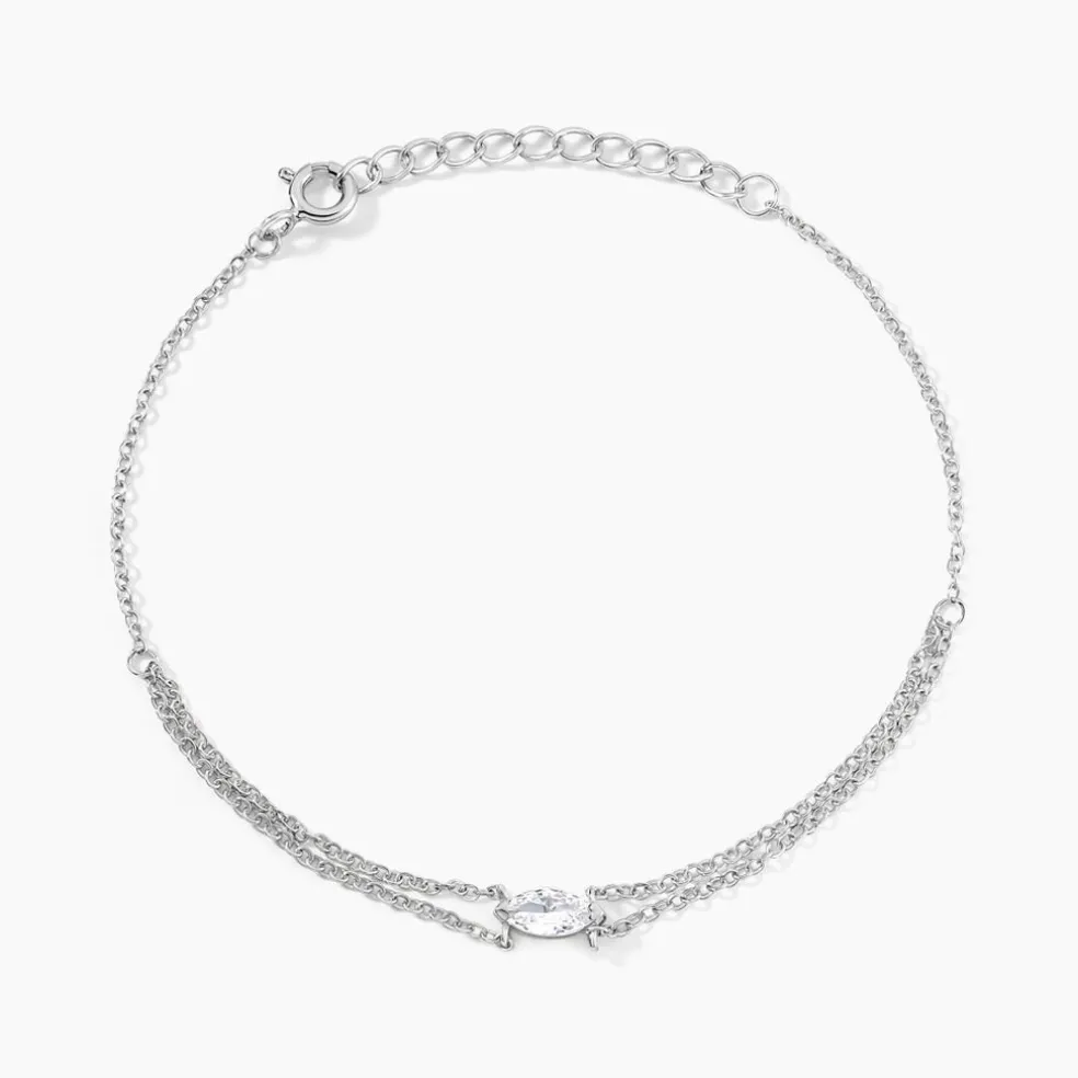 Bracelet Giulette Argent Blanc Oxyde De Zirconium