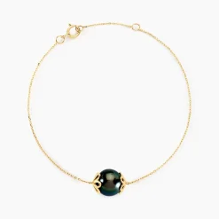 Bracelet Giunone Or Jaune Perle De Tahiti