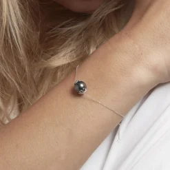 Bracelet Giunone Or Jaune Perle De Tahiti