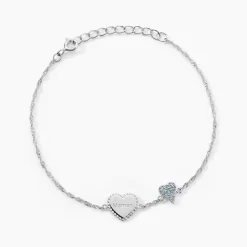 Bracelet Gloria Argent Blanc Oxyde De Zirconium