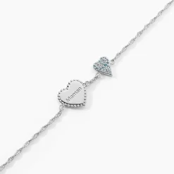 Bracelet Gloria Argent Blanc Oxyde De Zirconium