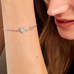 Bracelet Gloria Argent Blanc Oxyde De Zirconium