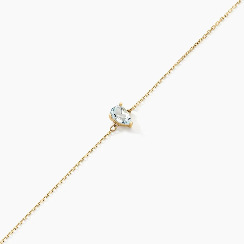 Bracelet Goutte Or Jaune Topaze