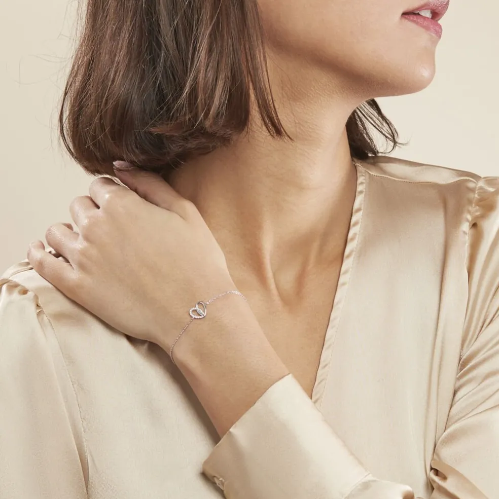 Bracelet Guilia Argent Blanc Oxyde De Zirconium