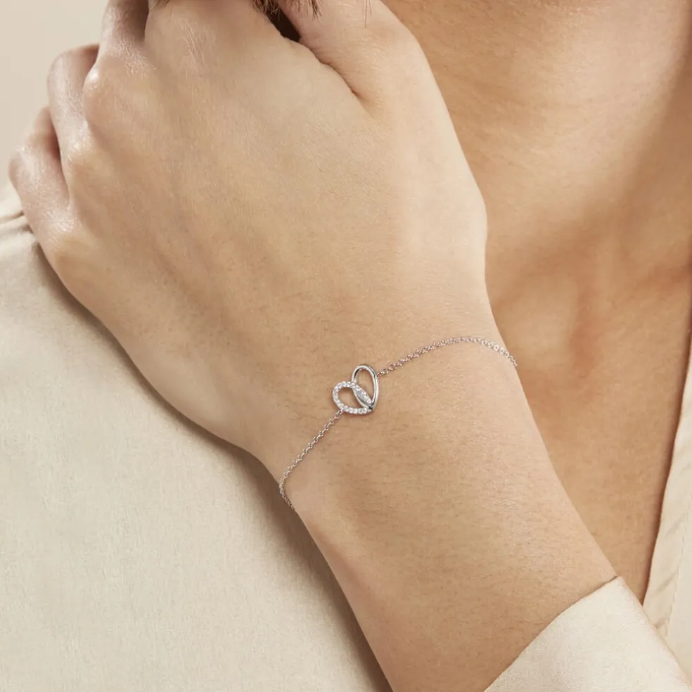 Bracelet Guilia Argent Blanc Oxyde De Zirconium