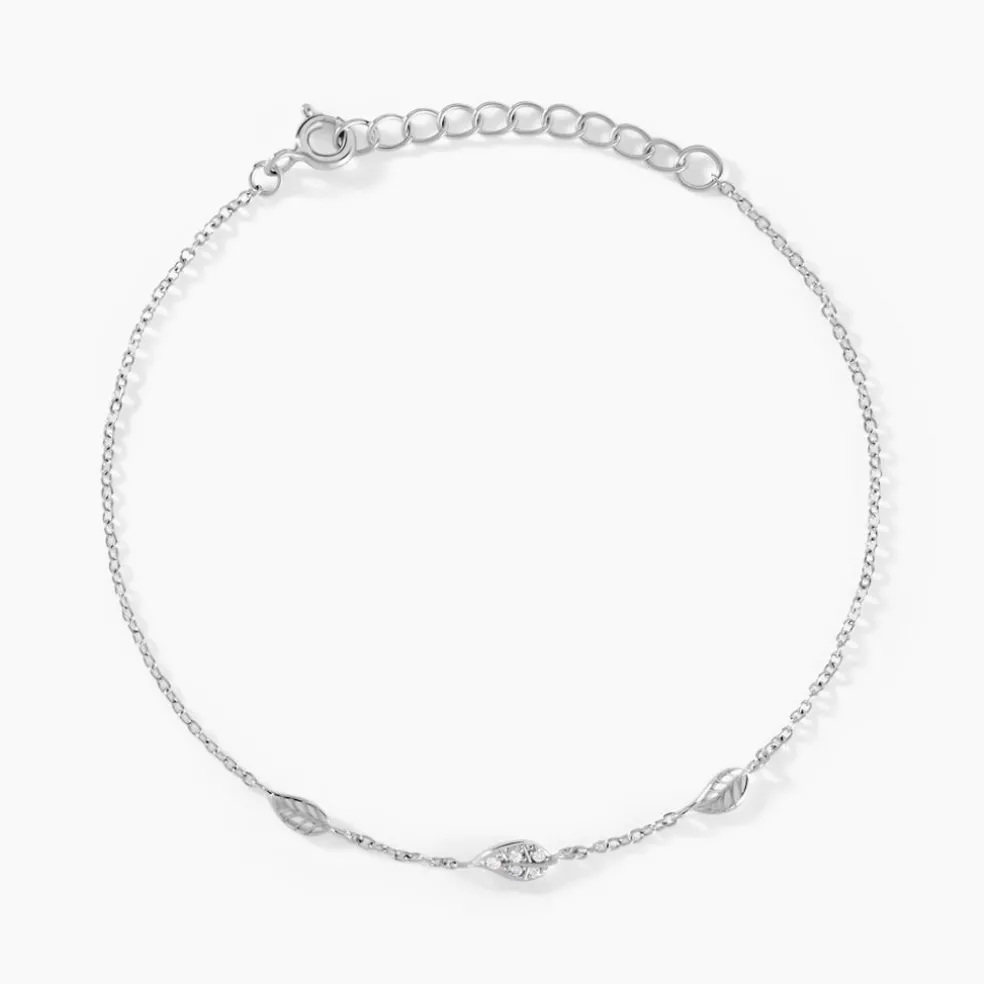 Bracelet Gypsie Argent Blanc Oxyde De Zirconium