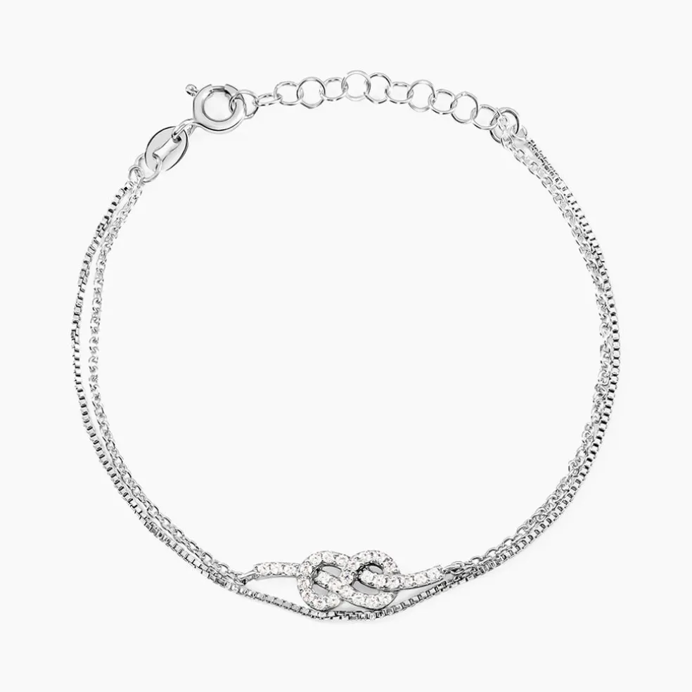 Bracelet Hadya Argent Blanc Oxyde De Zirconium