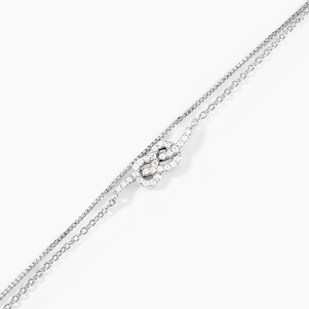 Bracelet Hadya Argent Blanc Oxyde De Zirconium