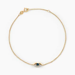 Bracelet Hajnal Or Jaune Topaze Oxyde De Zirconium