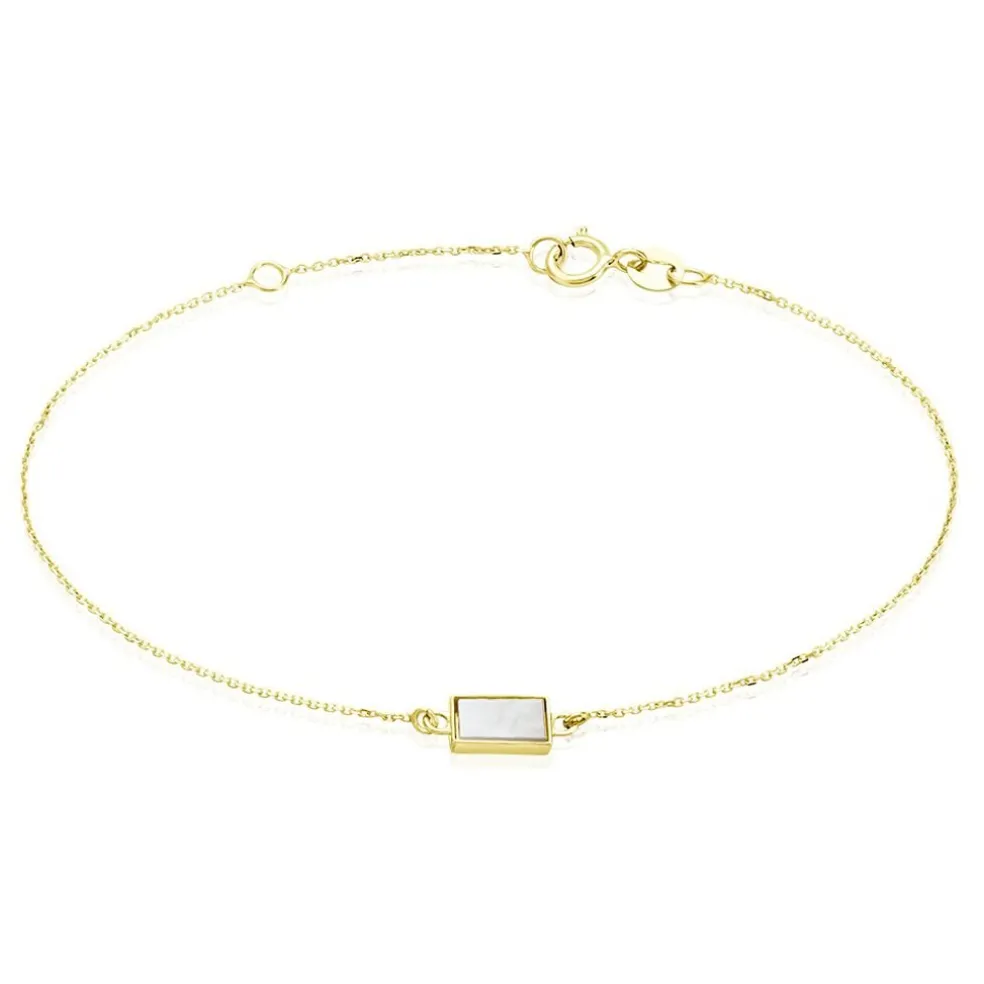 Bracelet Hallie Or Jaune Nacre
