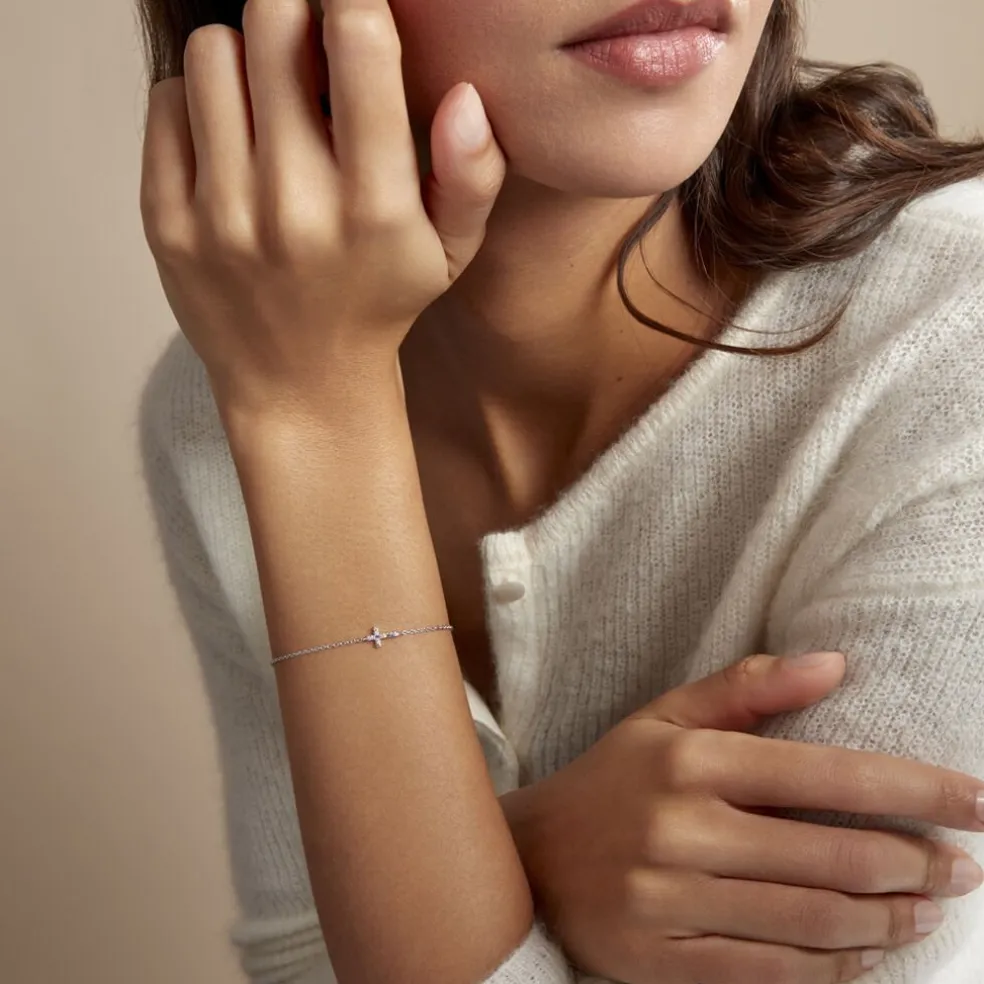 Bracelet Haïvy Argent Blanc Oxyde De Zirconium