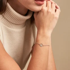 Bracelet Hawai Argent Blanc