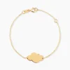 Bracelet Helenia Nuage Gravable Or Jaune