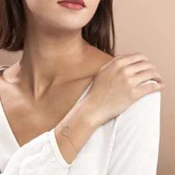 Bracelet Hibis Argent Blanc