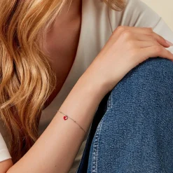 Bracelet Hinde Argent Blanc