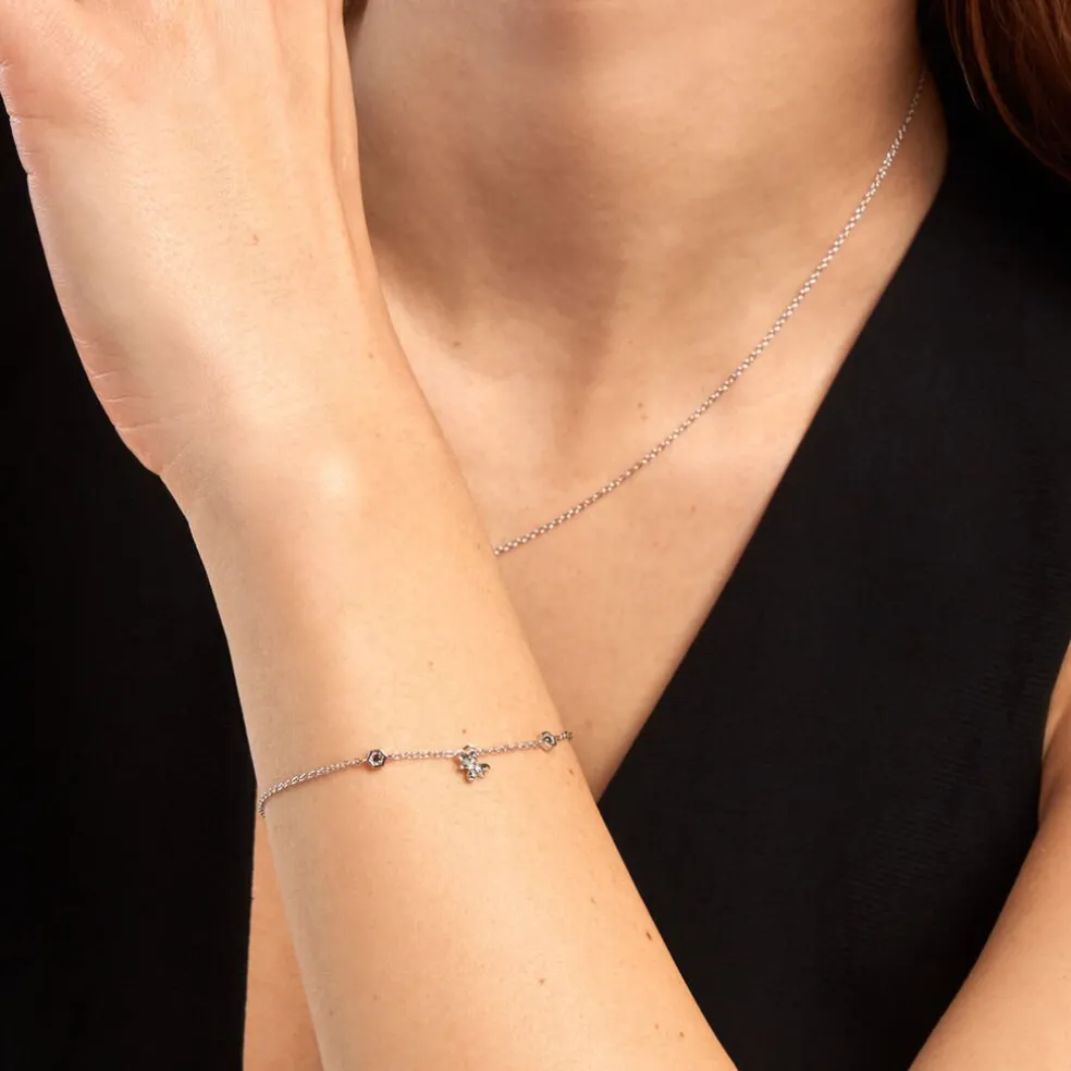 Bracelet Honey Argent Blanc Oxyde De Zirconium