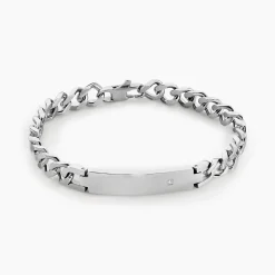 Bracelet Hugo Acier Blanc
