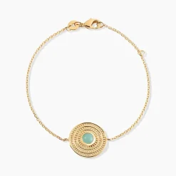 Bracelet Hugolin Plaqué Or Aventurine