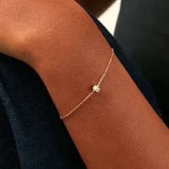 Bracelet Husam Or Jaune Oxyde De Zirconium