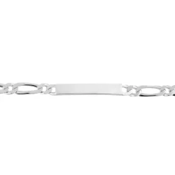 Bracelet Identité Anilo Argent Blanc