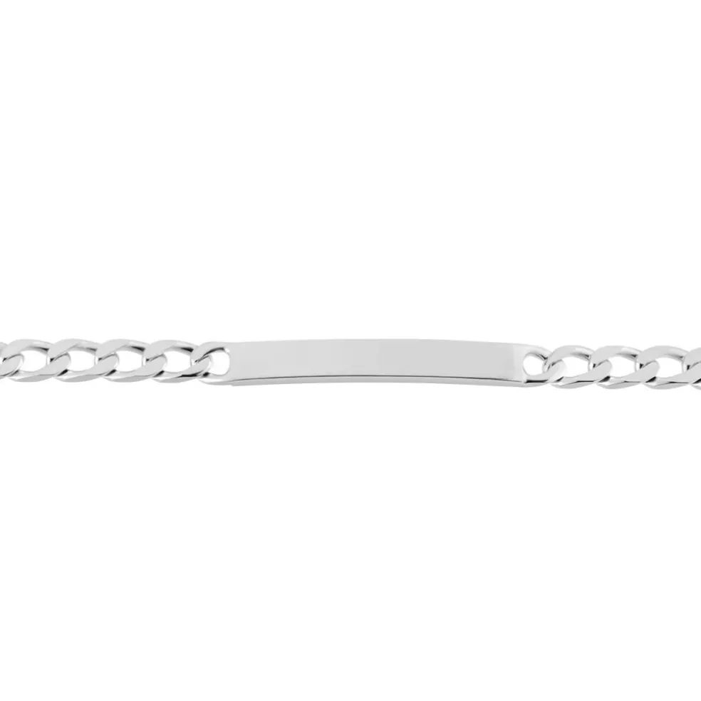 Bracelet Identité Argent Blanc Casper