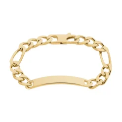 Bracelet Identité Bixente Plaqué Or Jaune