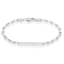 Bracelet Identité Carrus Argent Blanc