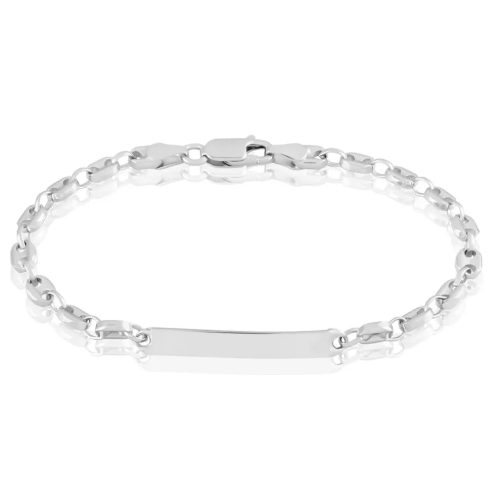 Bracelet Identité Carrus Argent Blanc
