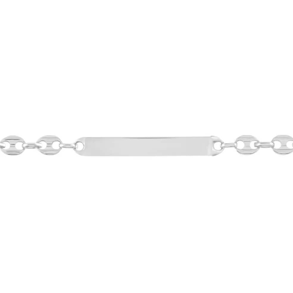 Bracelet Identité Carrus Argent Blanc
