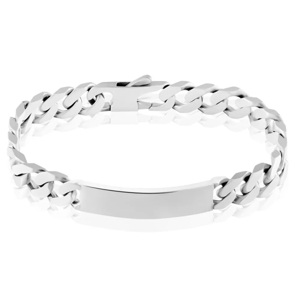 Bracelet Identité Casper Argent Gris