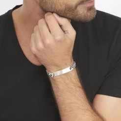 Bracelet Identité Casper Argent Gris